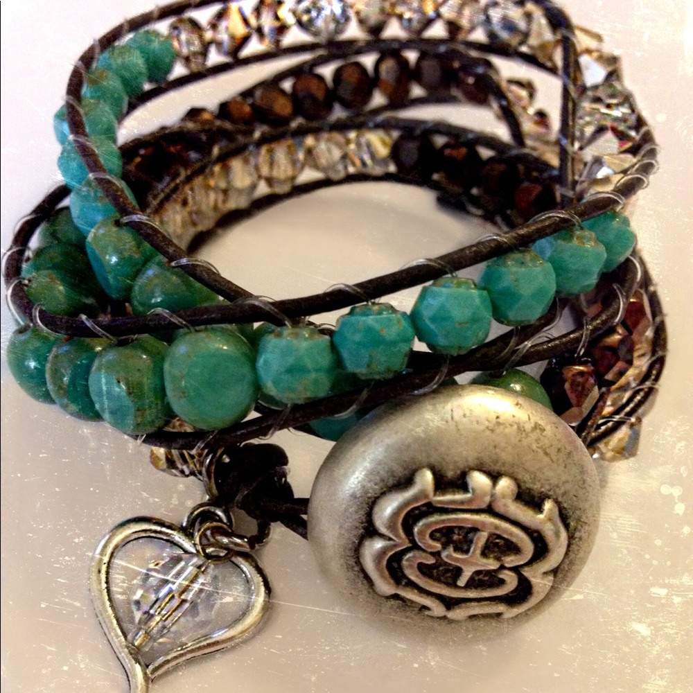 Completely Handmade Triple Wrap Bracelet